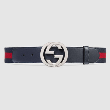 Gucci Web belt with G buckle 411924 H917N 8497