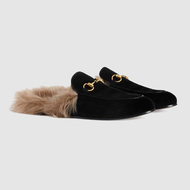 Gucci Princetown velvet slipper 428619 FASI0 1064