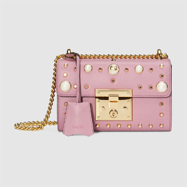 Gucci Padlock studded leather shoulder bag 432182 DLXDG 5867