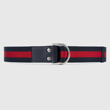 Gucci Web belt with D-ring 451136 H917N 8497