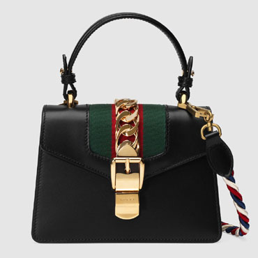 Gucci Sylvie leather mini bag 470270 D4ZAG 8015