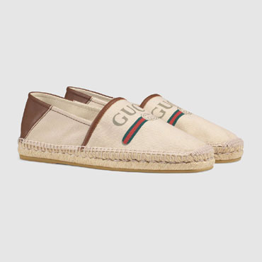 Gucci logo canvas espadrille 523203 9SJ10 9075