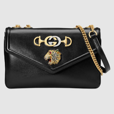 Gucci Medium shoulder bag with tiger head 537241 0V11X 1000