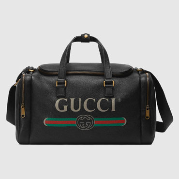 Gucci Print leather carry-on duffle 547838 0Y2AT 8163