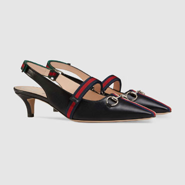 Gucci Mid-heel pump with Web 549616 0HEW0 1095