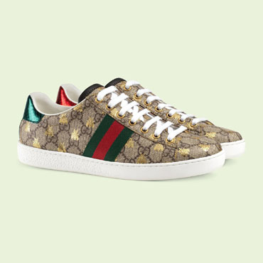 Gucci Womens Ace GG Supreme sneaker bees 550051 9N050 8465