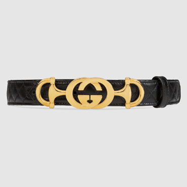 Gucci Leather belt Interlocking G Horsebit 550122 0YKNG 1000