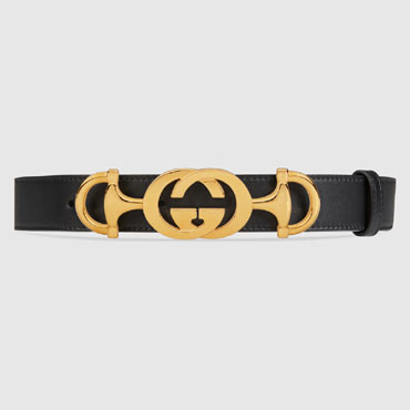 Gucci Leather belt Interlocking G Horsebit 550122 AP00G 1000