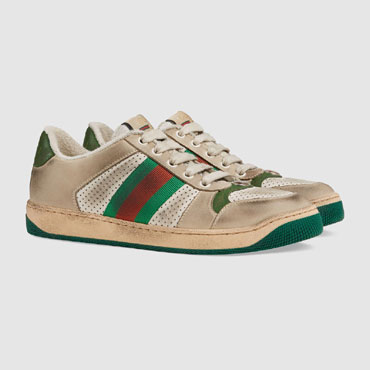 Gucci Womens Screener leather sneaker 570442 0YI20 9582