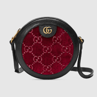 Gucci GG velvet round shoulder bag 574978 9TIKT 6464