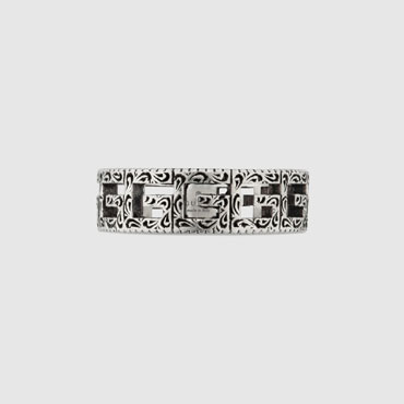 Gucci Silver ring with Square G 576993 J8400 0811