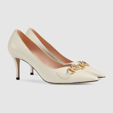 Gucci Zumi mid-heel leather pump 596860 C9D00 9050