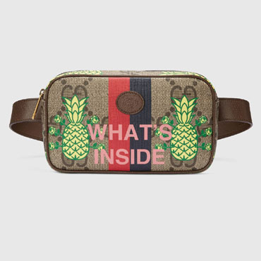 Gucci Pineapple GG Supreme belt bag 602695 URRAT 8569