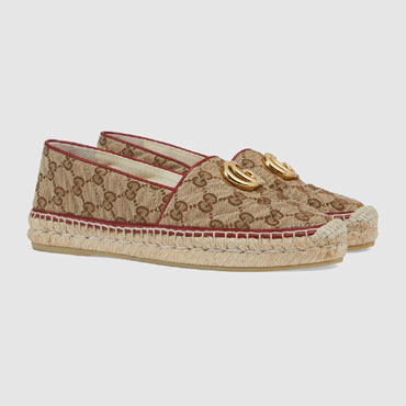 Gucci Womens GG matelasse canvas espadrille 621239 KQWM0 9761