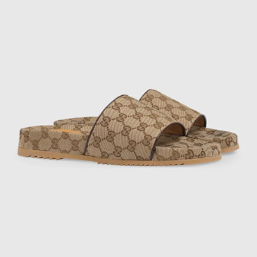 Gucci GG canvas slide sandal 624695 H6320 9763