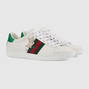 Gucci Ace sneaker with kitten 630616 1XG60 9114