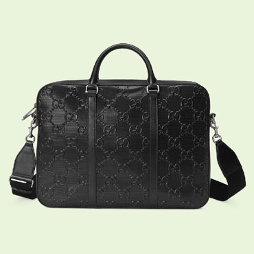 Gucci GG embossed briefcase 658573 1W3CN 1000