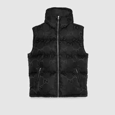 Gucci Jumbo GG Canvas Vest In Black 698715 Z8A2S 1000