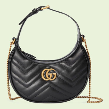 Gucci Marmont half-moon-shaped mini bag 699514 DTDHT 1000