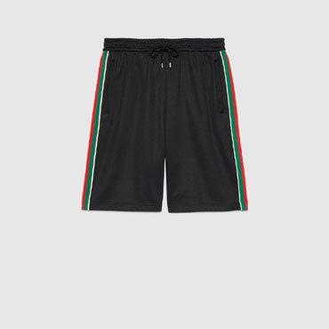 Gucci Technical Jersey Shorts In Black 699599 XJEES 1152