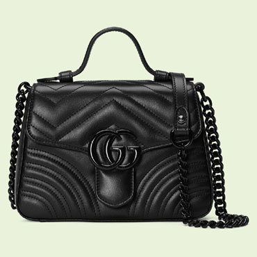 Gucci GG Marmont mini top handle bag 702563 DTDFV 1000