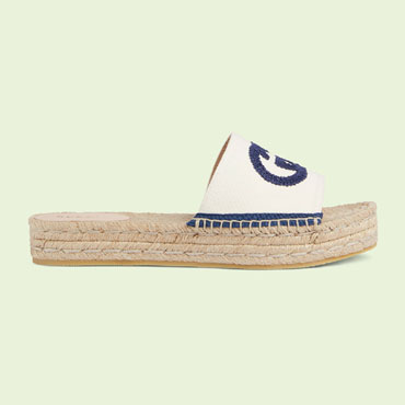 Gucci espadrille slide Interlocking nbsp G 725832 KIFD0 9092