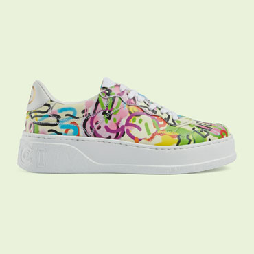 Gucci graffiti print platform sneaker 727847 AABKS 9250