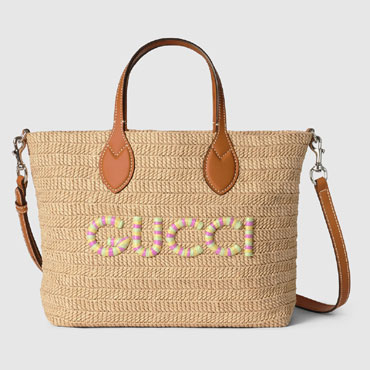 Gucci Small straw-effect tote 779671 FAC42 9561