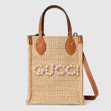 Gucci Super mini straw-effect bag 780083 FAC42 9561