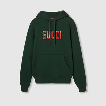 Gucci Printed Cotton Jersey Hooded Sweatshirt 788771 XJGQO 3039