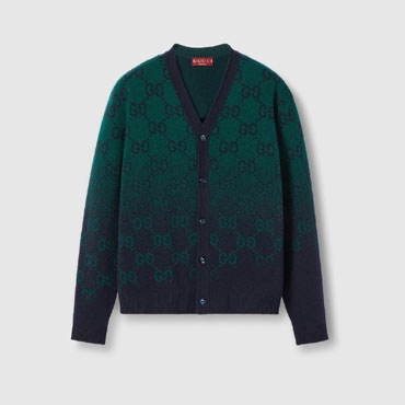 Gucci GG Degrade Wool Jacquard Cardigan 795012 XKD42 3529