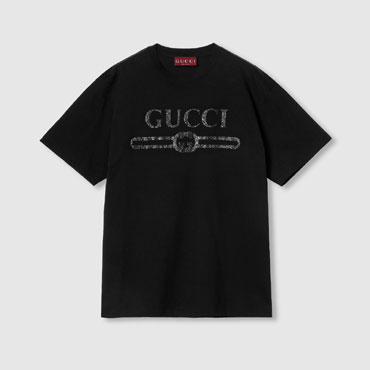 Gucci Embroidered Cotton Jersey T-shirt 796395 XJG36 1043