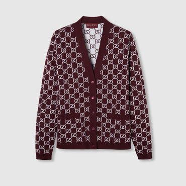 Gucci Reversible GG Wool Jacquard Cardigan 798157 XKD8T 6419