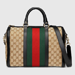 Gucci Vintage Web Original GG boston bag 247205 KQW5G 9775