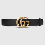 Gucci Leather belt with Double G buckle 397660 AP00T 1000