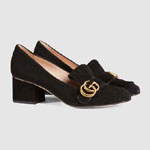 Gucci Suede mid-heel pump 408208 C2000 1000