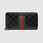 Gucci Signature Web zip around wallet 408831 CWCLN 1060