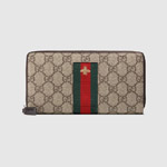 Gucci Web GG Supreme zip around wallet 408831 KLQCN 8461