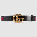 Gucci Nylon Web belt with double G buckle 409416 H17WT 8632