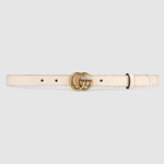 Gucci Leather belt with Double G buckle 409417 AP00T 9022