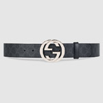 Gucci GG Supreme belt with G buckle 411924 KGDHX 8449