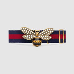 Gucci Web belt with bee 453277 HGW2T 8479