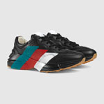 Gucci Rhyton Web print leather sneaker 523535 DRW00 1000