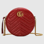 Gucci GG Marmont mini round shoulder bag 550154 0OLET 6438