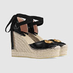 Gucci Leather platform espadrille 573023 BTMO0 1000