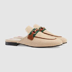 Gucci Womens Princetown canvas slipper 577264 98B30 9786