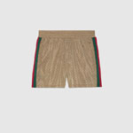 Gucci Waterproof Nylon Swim Shorts With GG In Camel 599585 XHAD4 2190