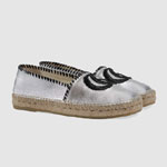 Gucci Metallic leather espadrille 602508 B8B00 8106