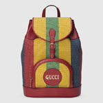 Gucci Baiadera stripe canvas backpack 625909 2CSAT 8946