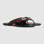 Gucci Mens thong sandal with Web 630307 H9020 8476